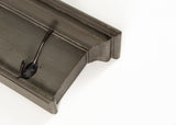 Rustic Antiqued Gray Eight Hook Hanging Coat Rack