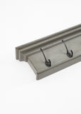 Rustic Antiqued Gray Six Hook Hanging Coat Rack