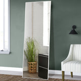 Minimal White Rectangular Full-length Wall Mirror