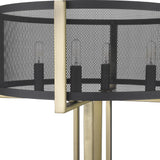 Trend Home 4-Light Matte Black Table Lamp