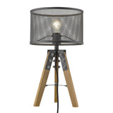 Capprice 1-Light Matte Black Table Lamp