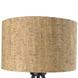 Matte Black and Beige Table Lamp