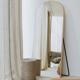 Gold Arched Mirror with Stand