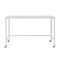 White Metal Minimalist Folding Table Desk