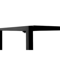 Matte Black Minimalist Metal Folding Table Desk