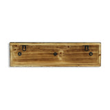Black and Gold Moon Phase Three Hook Coat Hanger