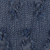 Navy Blue Twisted Chevron Pattern Throw Pillow