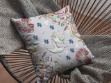 20" Gray Bird Zippered Indoor Outdoor Throw Pillow