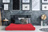 6' Red Single Foam Twin Futon Mattress