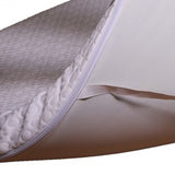 3' Deluxe White Memory Foam Mattress Topper with Straps Twin