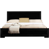 Moma Espresso Wood Platform Queen Bed With Two Nightstands