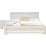 Moma Espresso Wood Platform Queen Bed With Two Nightstands