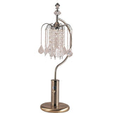 27" Antiqued Gold Metal Chandelier Table Lamp