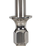 25” Classic White Nickel And Metal Table Lamp