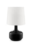 Modern Matte Black Table Lamp with Touch Switch