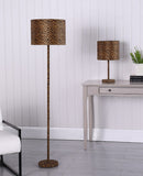 19? Modern Faux Leopard Print Suede Table Lamp