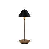 18? Industrial Matte Black Nickel Table Lamp