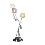 28? Modern Three Light Floral Metal Table Lamp