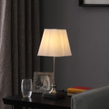 19? Classic Silver Table Lamp With Nickel Finish