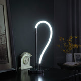 21? Modern Silver LED Elastic Tube Desk Lamp