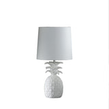 17? White Sculptural Pineapple Table Lamp
