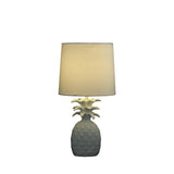17? White Sculptural Pineapple Table Lamp
