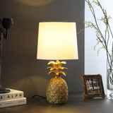 17? Burnished Gold Pineapple Table Lamp