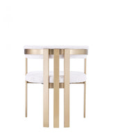 Beige Gold Dining Chair