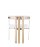 Beige Gold Dining Chair