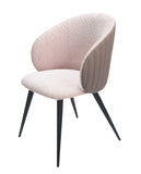 Gray Cream Contemporary Dining Chair