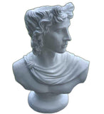 20" White Male Head Planter Indoor Outdoor Statue