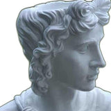 20" White Male Head Planter Indoor Outdoor Statue