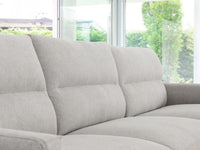 Contemporary Dove Gray Squared Edge Right Facing Sectional Sofa