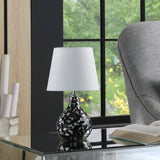 12? Modern Black And White Swirl Table Lamp