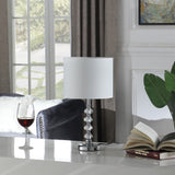 18? Stylish Crystal Orb Metal Table Lamp