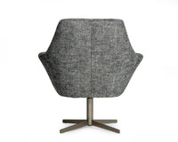 Industrial Dark Grey Chair With Metal Swivel