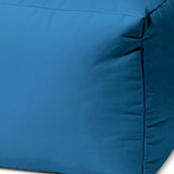 17  Cool Bright Teal Blue Solid Color Indoor Outdoor Pouf Ottoman