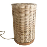 15? Traditional Rattan And Iron Table Lamp