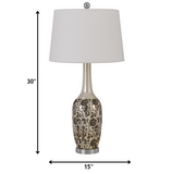 Set of Two 30? Stylish Ceramic Pearl Table Lamp
