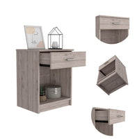Sophisticated and Stylish Light Grey Eco Nightstand