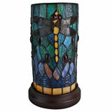 11" Tiffany Style Yellow Dragonfly Accent Table Lamp