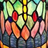 11" Tiffany Style Yellow Dragonfly Accent Table Lamp