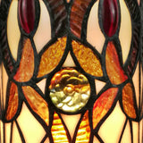 11" Tiffany Style Floral Vintage Accent Table Lamp