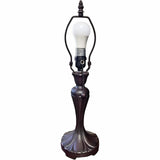 19" Tiffany Style Jeweled Glass Shade Table Lamp