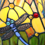 15" Tiffany Style Blue Dragonflies Table Lamp