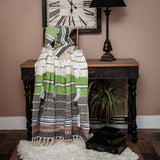 Parkland Collection Ira Eclectic Multicolor 52" x 67" WOVEN HANDLOOM Throw