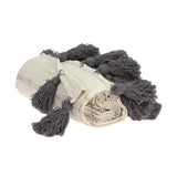 Parkland Collection Seema Transitional Multicolored HANDLOOMed 52" x 67" Cotton Throw Blanket