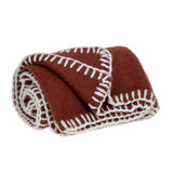 Parkland Collection Slubby Transitional Rust 52" x 67" WOVEN HANDLOOM Throw