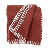 Parkland Collection Slubby Transitional Rust 52" x 67" WOVEN HANDLOOM Throw
