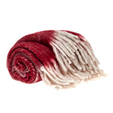 Parkland Collection Nagar Transitional Red 52" x 67" WOVEN HANDLOOM Throw
